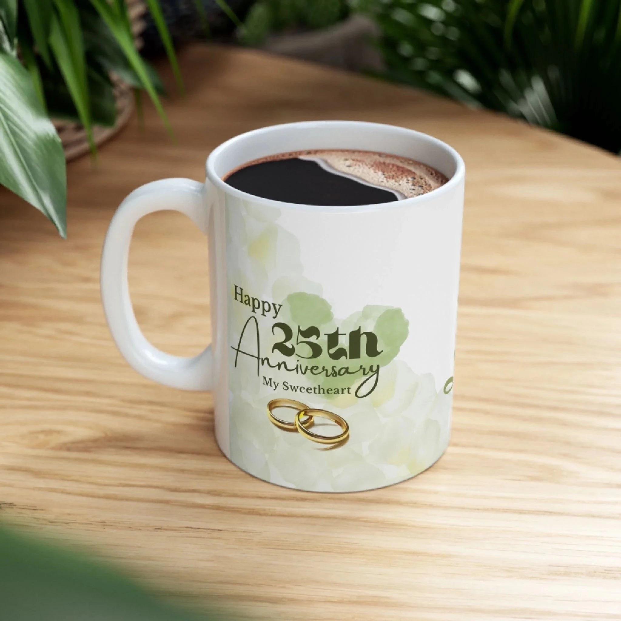 Anniversary Love Note Mug – From Your Silly Husband Drinkware 