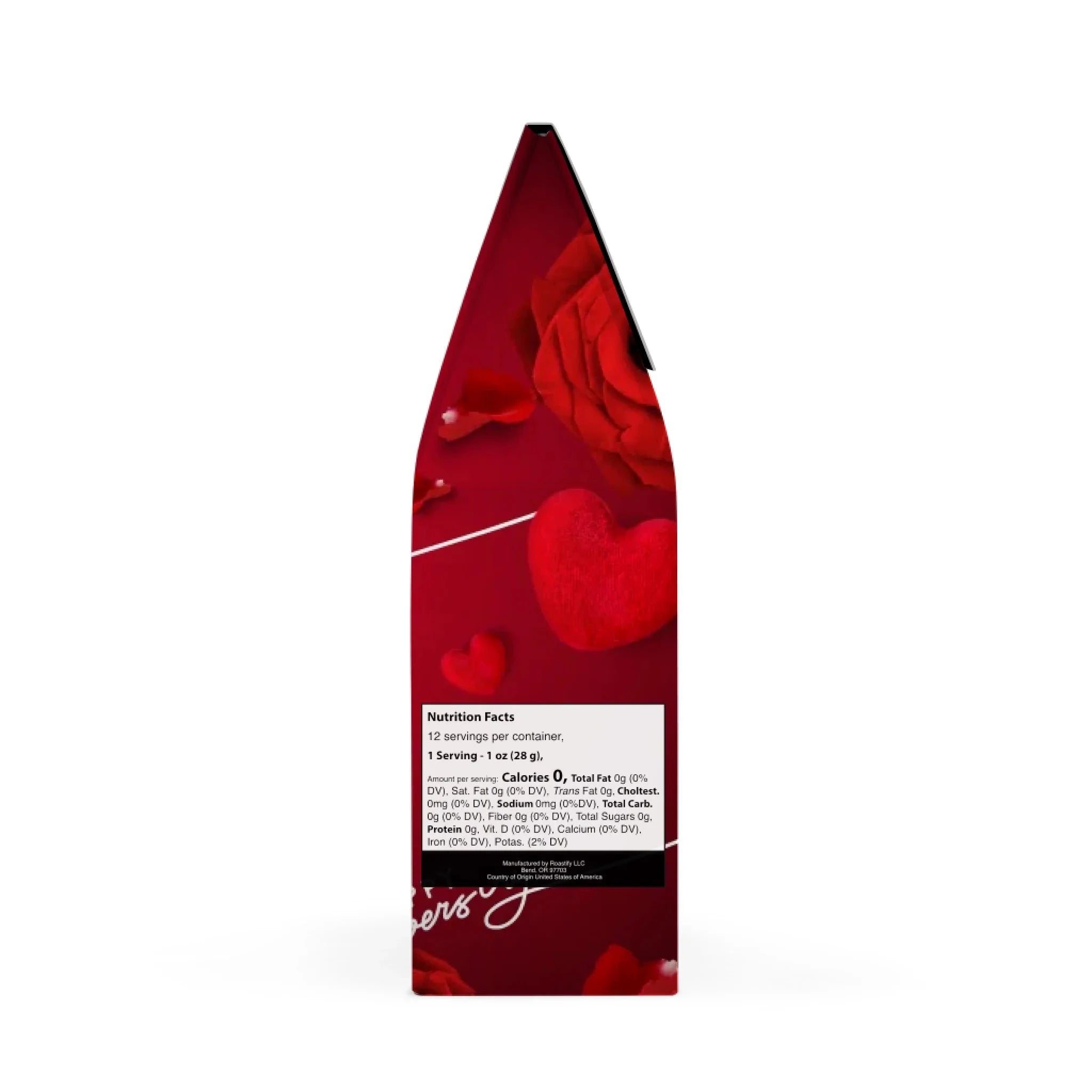 Silky Red Roses and Hearts Coffee 