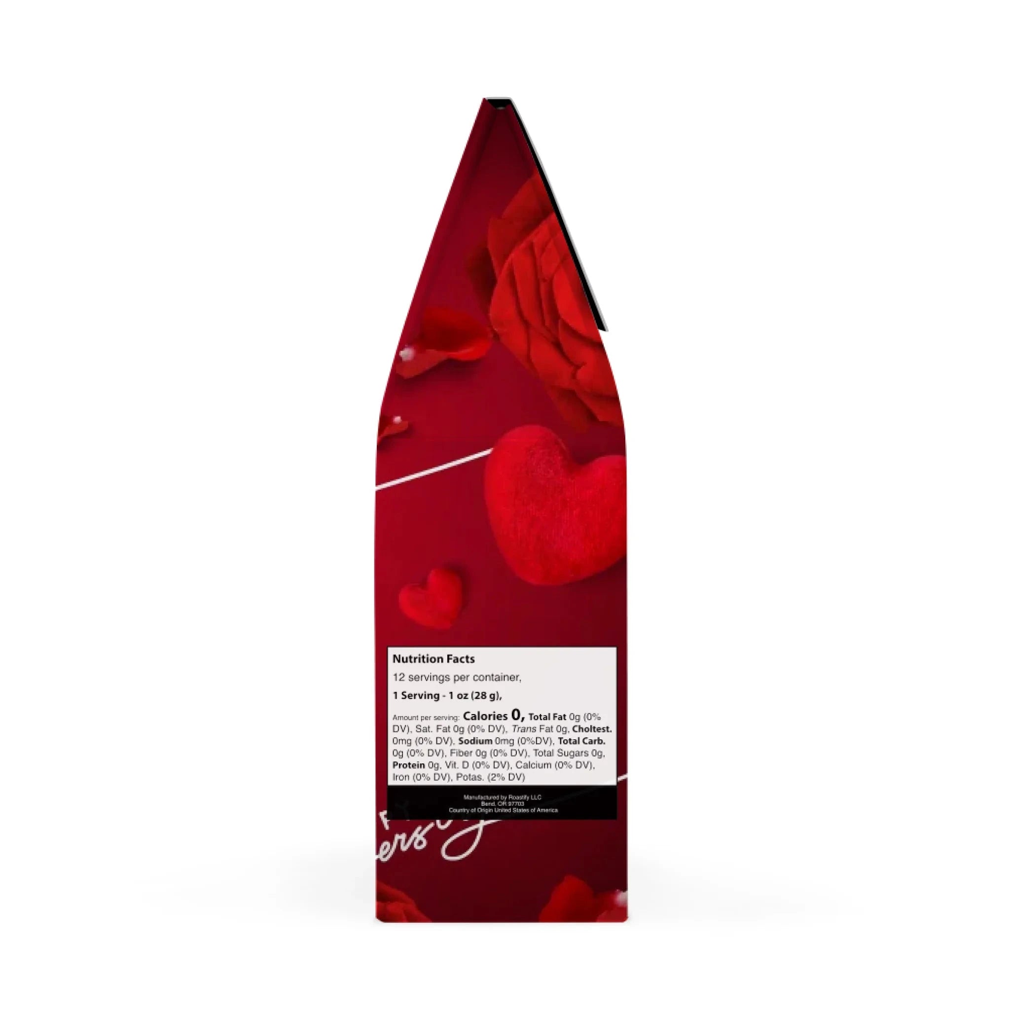 Silky Red Roses and Hearts Coffee 