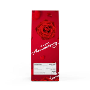 Silky Red Roses and Hearts Coffee 