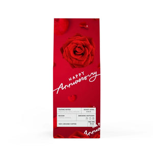 Silky Red Roses and Hearts Coffee 