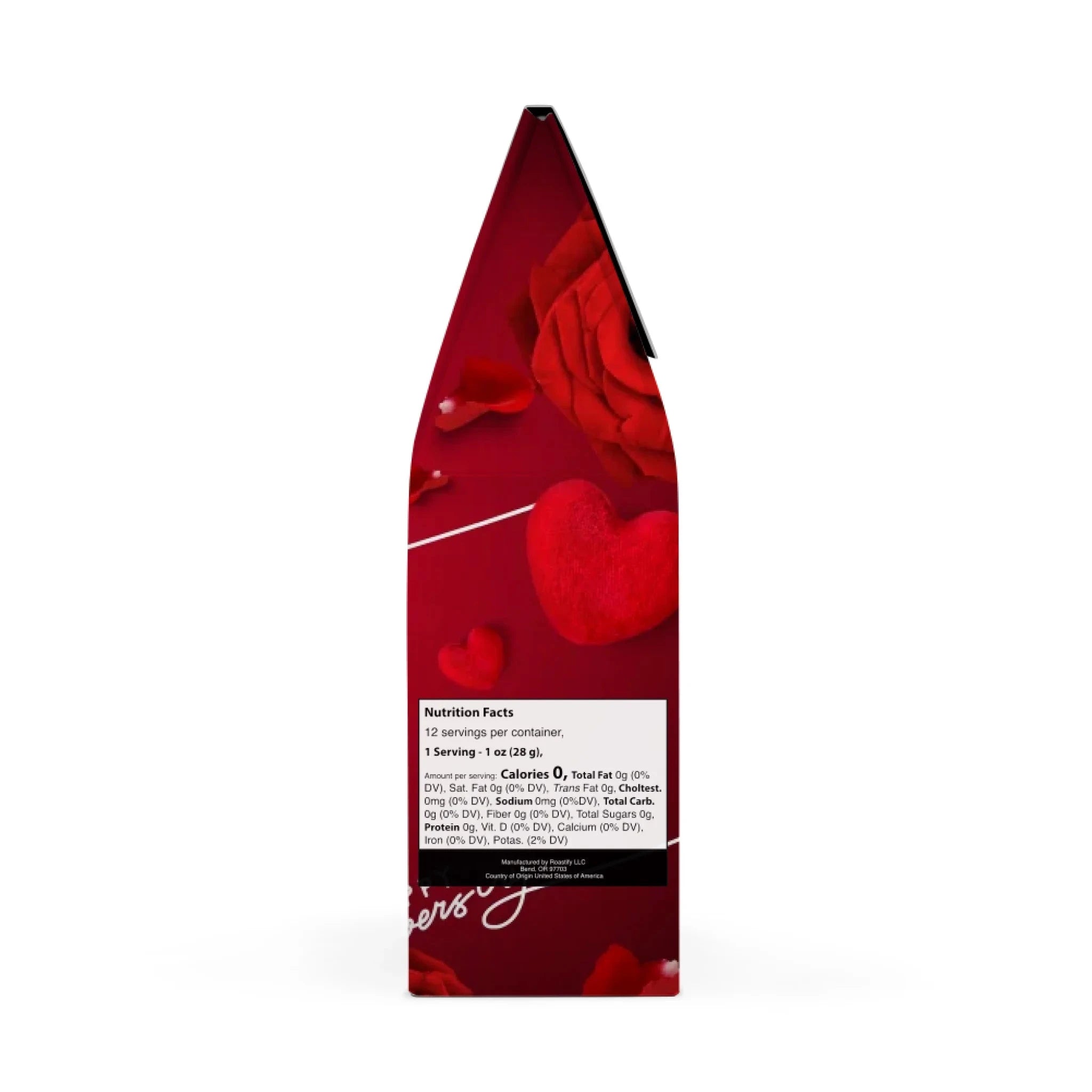 Silky Red Roses and Hearts Coffee 
