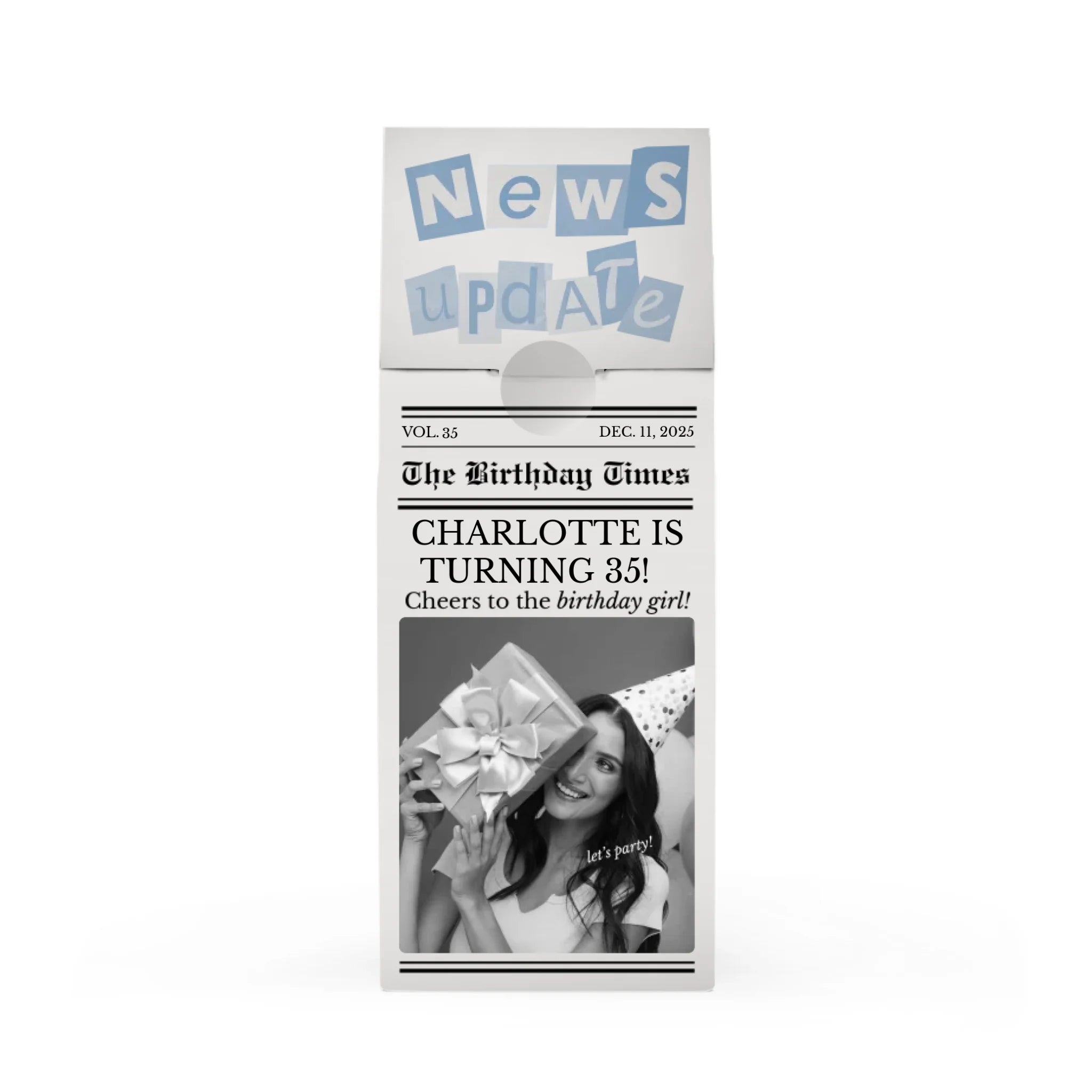 Birthday Newspaper Vintage