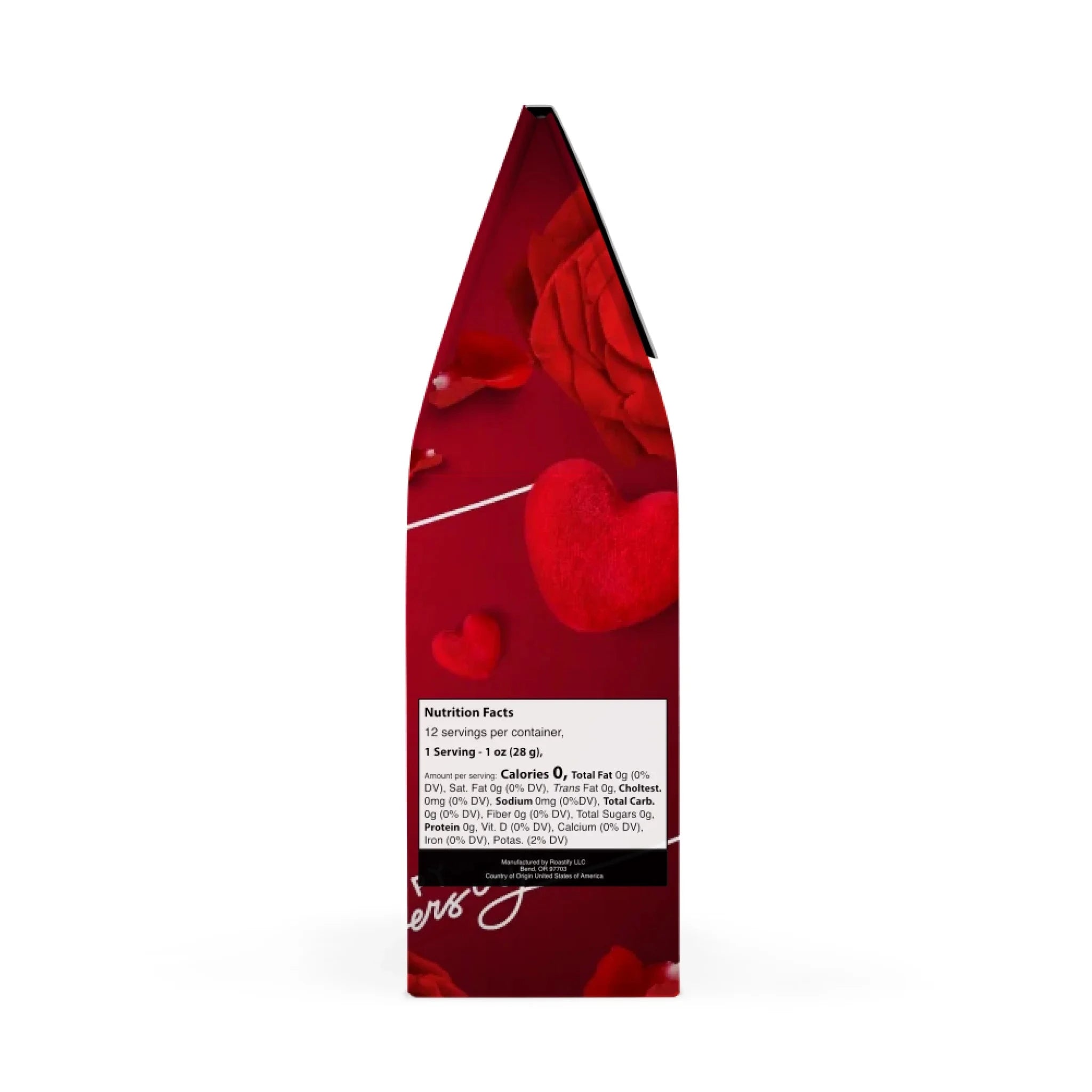 Silky Red Roses and Hearts Coffee 