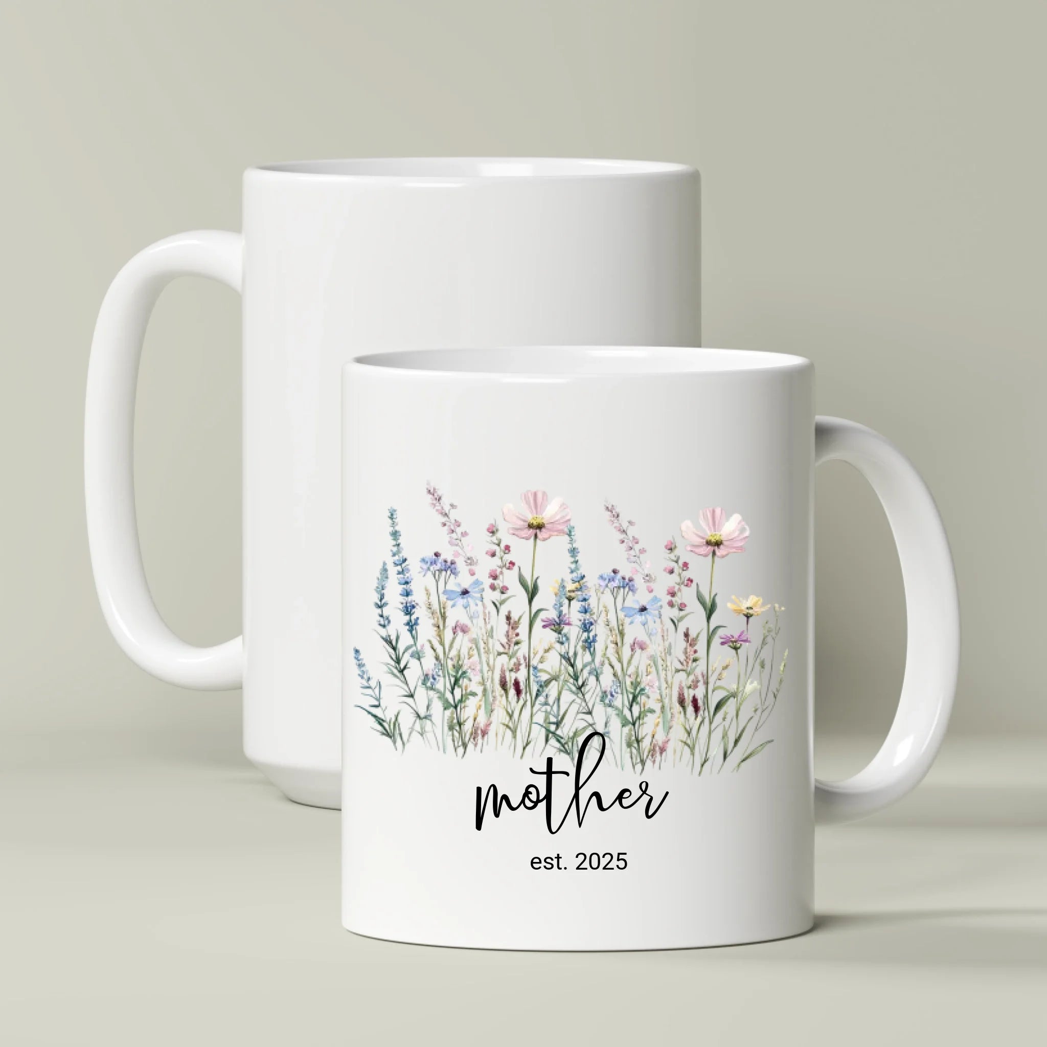 Florals Name/Title & Year - Coffee Mug
