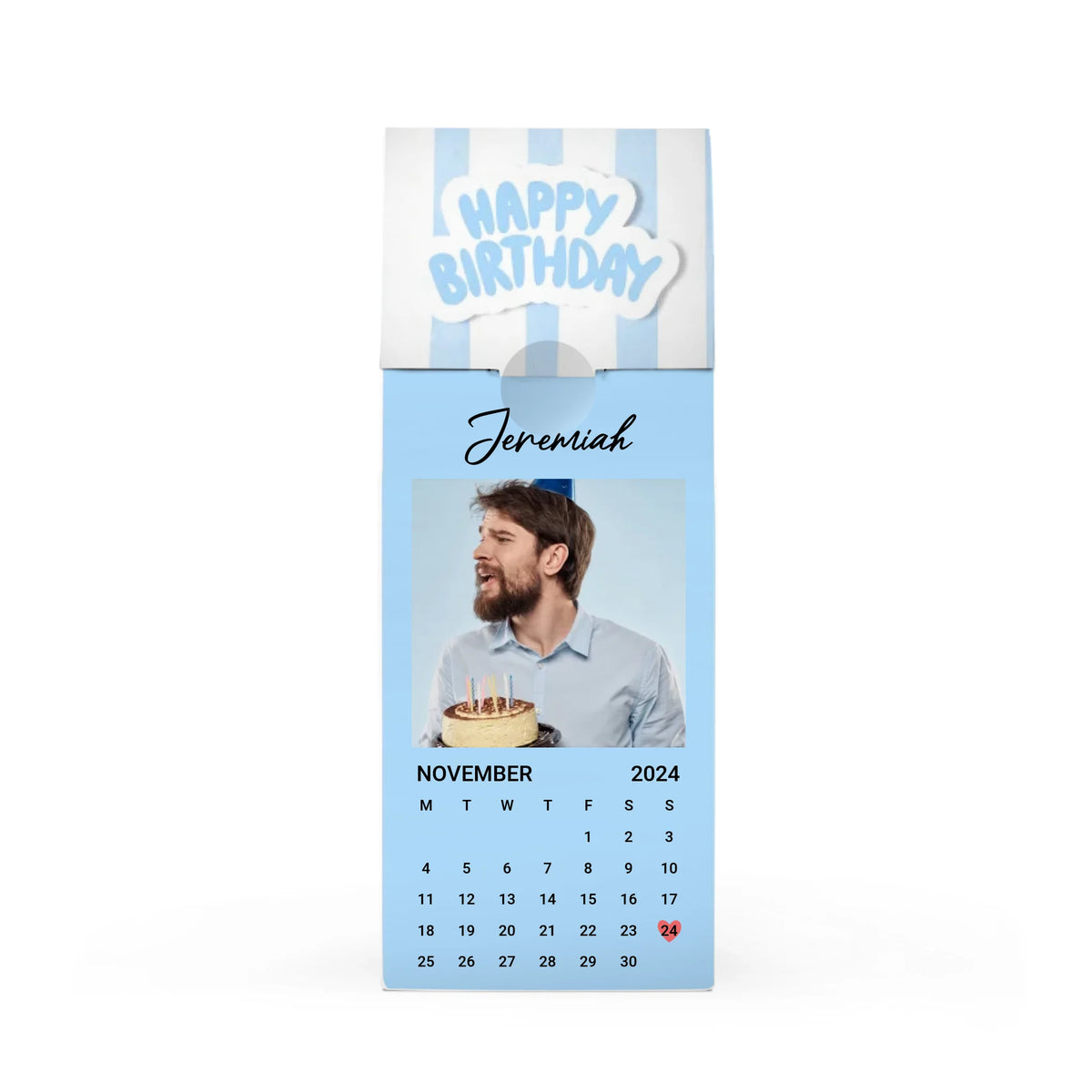 Birthday Calendar Day - Blue
